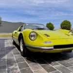 Vue avant de la Ferrari Dino 246 GTS à vendre à Overijse